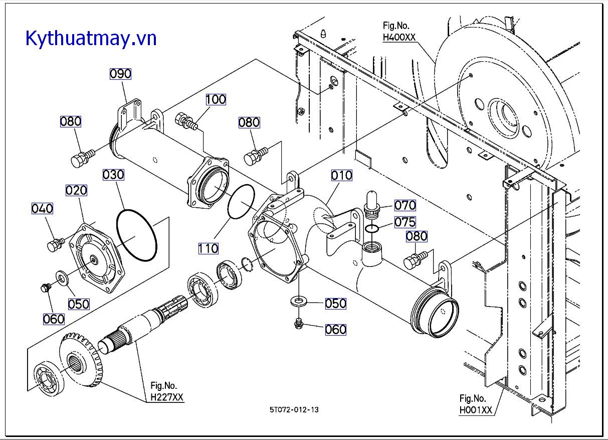 Hộp số truyền động xilanh đập